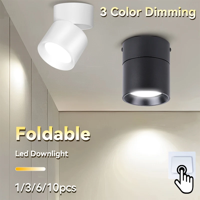 Foldable Led Down Light Ceiling Pin Light Spotlight Led Lamp 7W 10W 15W  Led Downlight For Kitchen Home Decor Surface Mounted