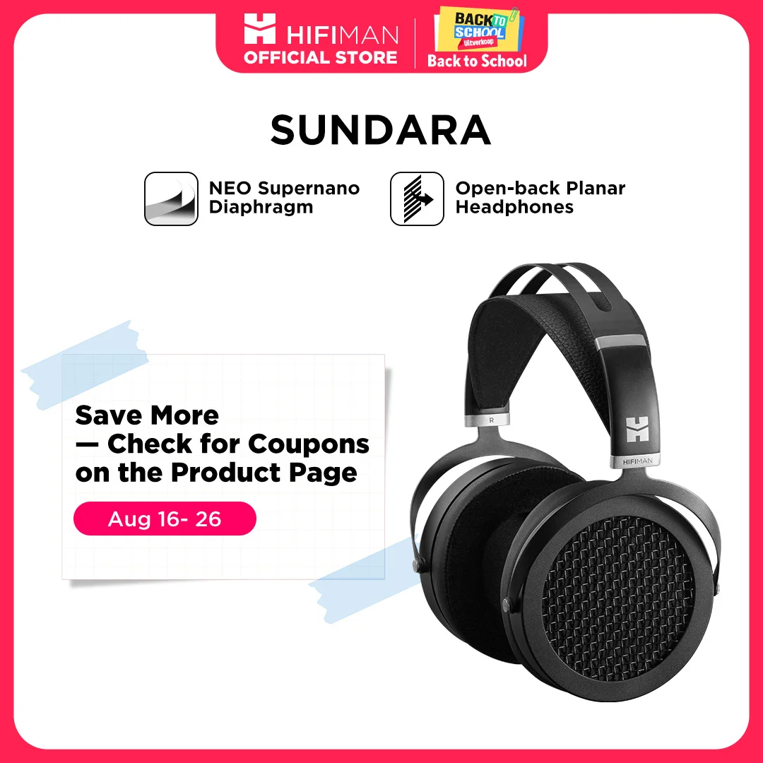 HIFIMAN SUNDARA Over-Ear Full-Size Planar Magnetic Headphones .09