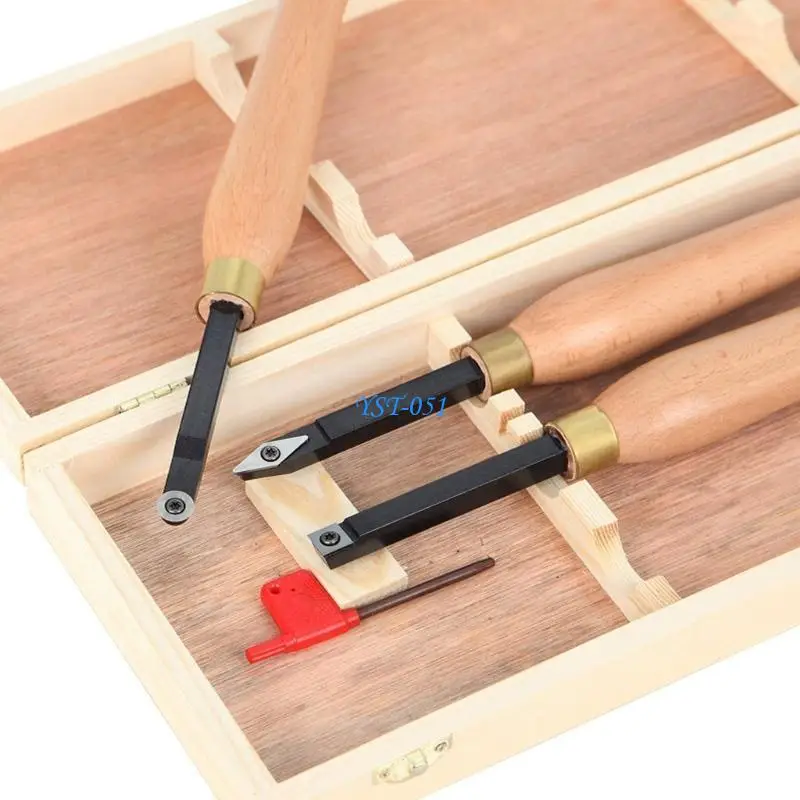 

E15A Solid Carbides Woodturning Tool with Comfortable Grip Handle for Craftsmanships