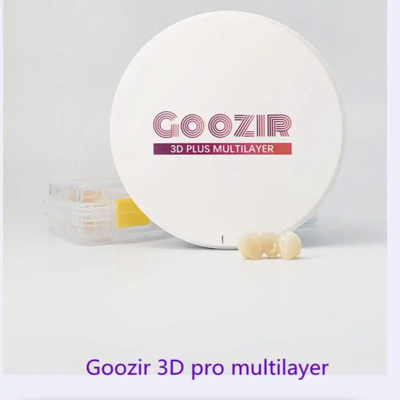 

Goozir 3D Multilayer dental zirconium disk manufacturer of zirconia ceramic disc for dental lab crown and bridge