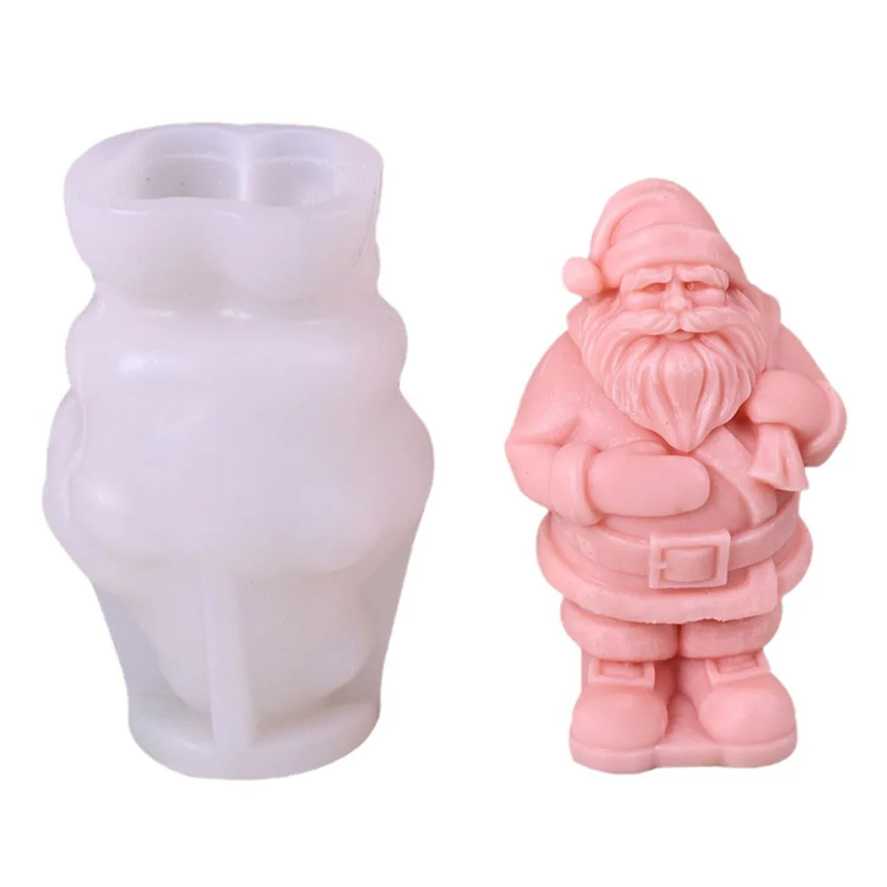 Christmas Party Supplies 3D Santa Statue Christmas Celebrations Long Lasting Durability Unique 3D Design Versatile Craft Use