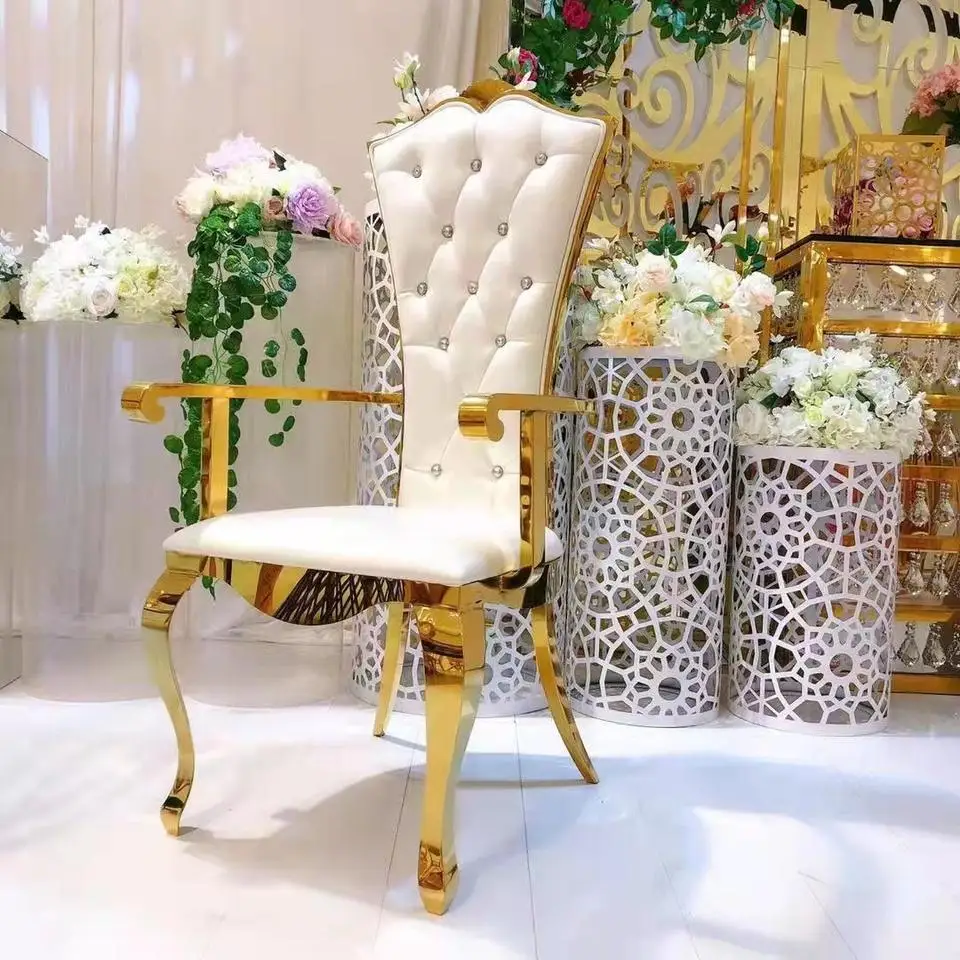 Wedding Event Stainless Steel Restaurant Chair Hotel Party Leisure Chair for Sale