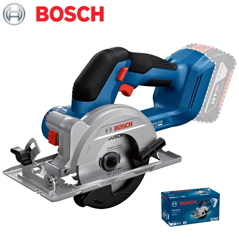 BOSCH GKS 18V-44 Electric Circular Saw 18V Brushless 125mm Multi-Angle Carpentry Power Tool Cutting Machine Bare Tool