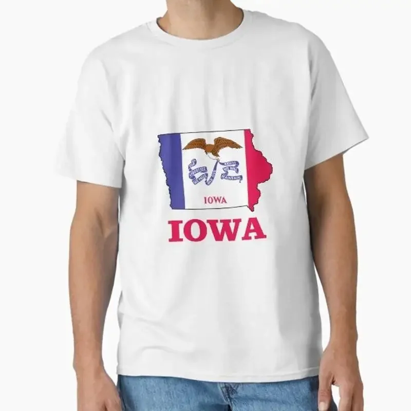 Iowa USA Classic T Shirt Made in US AUS Size S 2XL