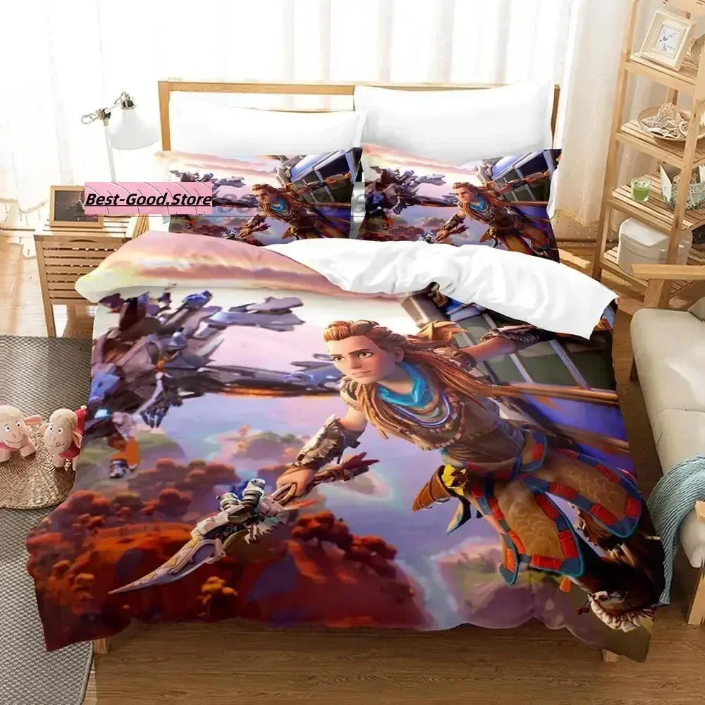 

Horizon Zero Dawn Bedding Set Single Twin Full Queen King Size Bed Set Aldult Kid Bedroom Duvetcover Sets 3D Game bed sheet set