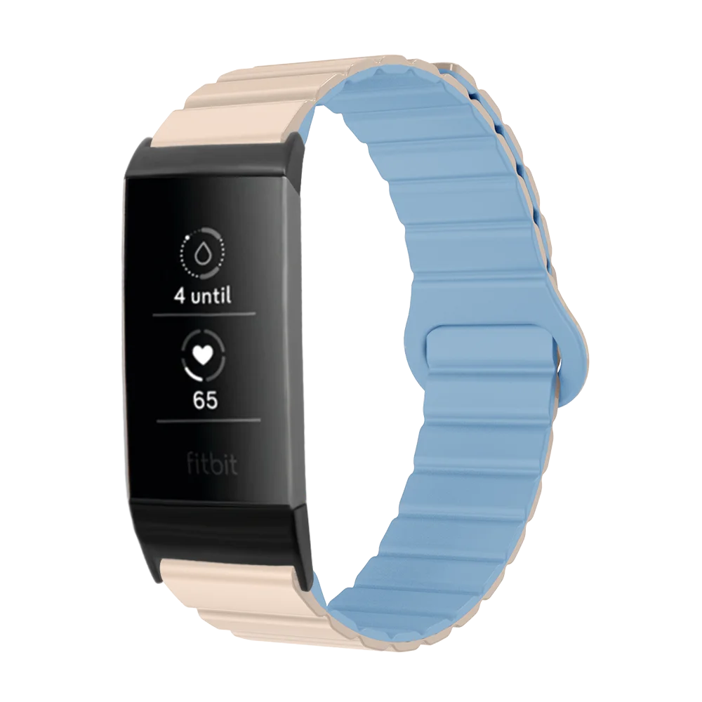 

For Fitbit charge3 charge4 charge5 Magnetic Watch Strap Soft Silicone Sport Smartwatch Band Fashion Quick Release Lightweight