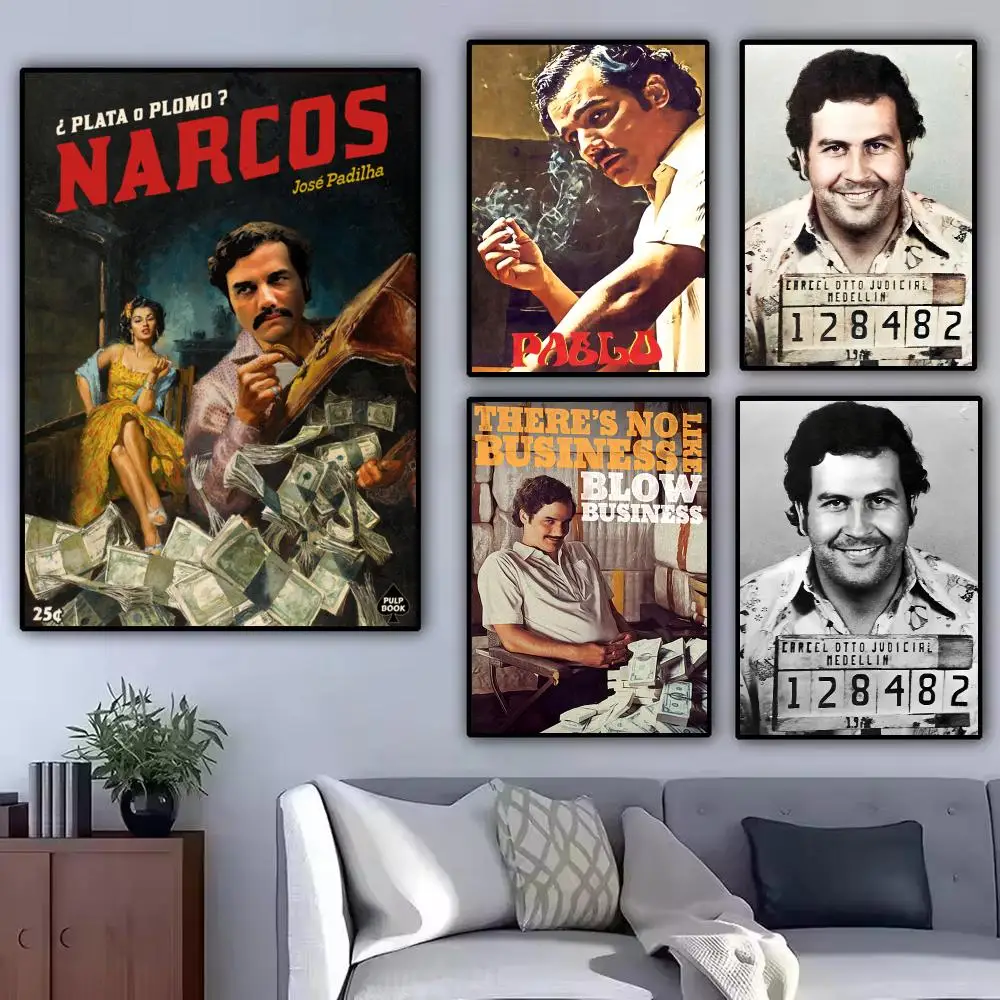 American TV Series N-Narcos Painting Calligraphy Modern Canvas Poster Wall Art Aesthetic Bedroom Decor for Cafe Home Gift