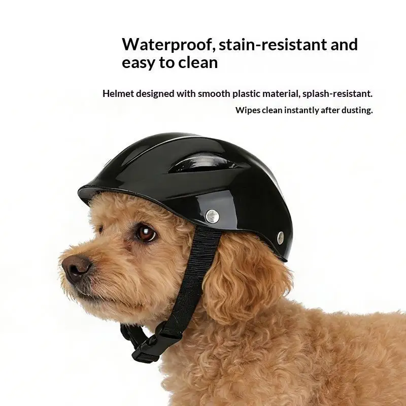 Durable Fashion Plastic Pet Dog Helmet Adjustable Ventilated Holes Puppy Cat Safety Hat Toy Helmet Pet Costume Gift Accessories