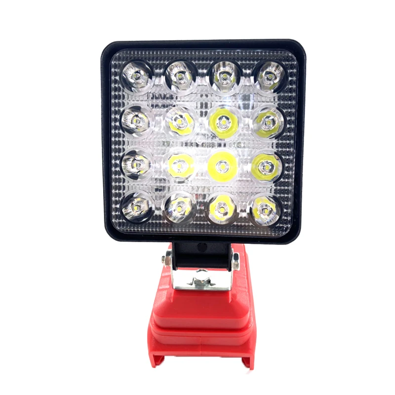Imagem -02 - Polegada Ferramenta Lâmpada Led Luzes de Trabalho para Milwaukee 14.4v18v Bateria de Lítio Portátil ao ar Livre Tocha Elétrica Lanterna Spotlight 4