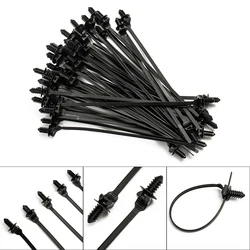 New Practical High Quality Cable Ties Parts 185mm 50pcs Accessories Black Fastener Bundle Pipe Released Zip Straps