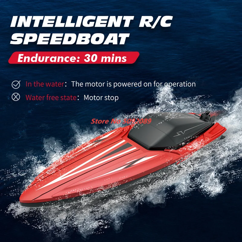 35CM Large RC Racing Boat Radio Control SpeedBoat 30Mins Driving RC Ship Boat Waterproof Toy Summer Water Boy Kid Gifts RC Toys