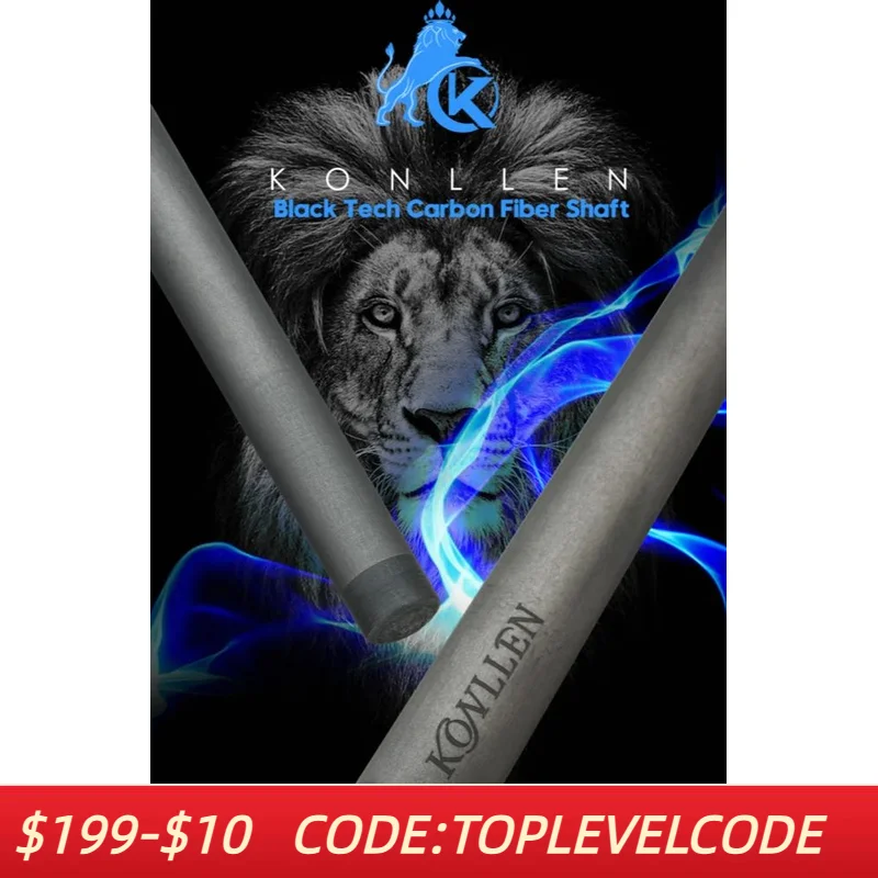 

KONLLEN-Carbon Shaft Uniloc Pin,Single Shaft, 3/8*8 Radial Pin,MEZZ Wavy Joint Suit for PREDATOR/KONLLEN Pool Cue