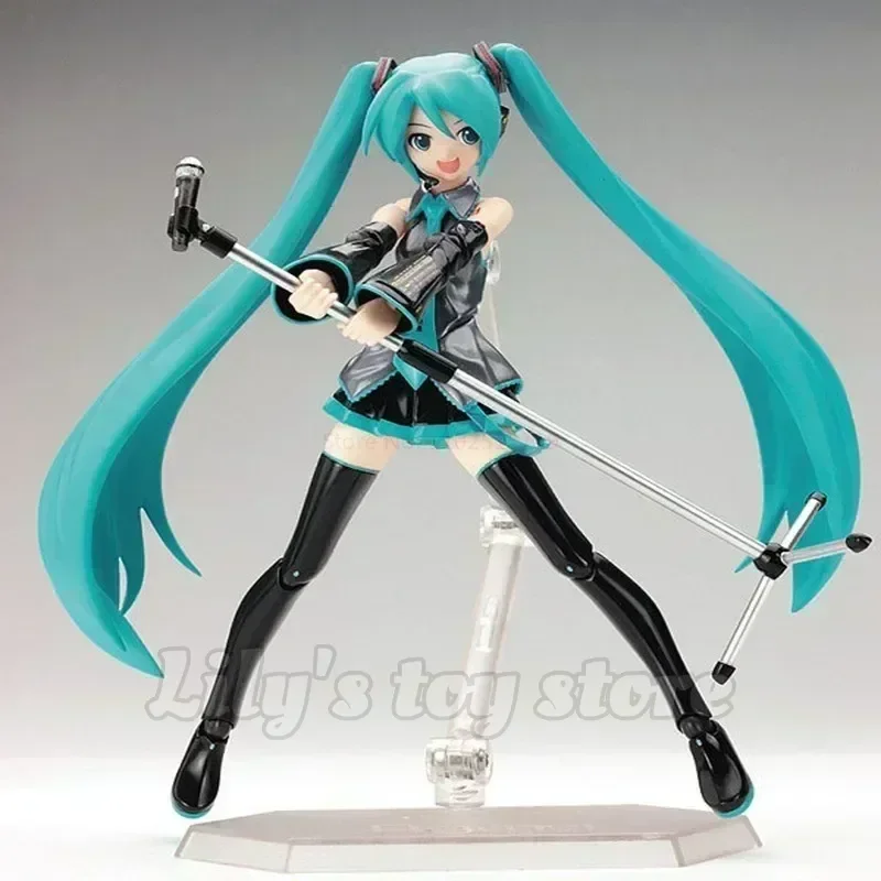 

Фигурка аниме-персонажа Хацунэ Мику, 15 см, Figma 014, стоячая поза, манга-статуэтка, ПВХ, коллекционная фигурка, декоративная модель, игрушка, подарок для фанатов Мику