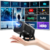 XGODY 4K 12000 Lumen 180° Rotatable/Portable Projector Smart 5G WiFi BlT 5.2 Android TV Home Theater Movie Beamer Bluetooth