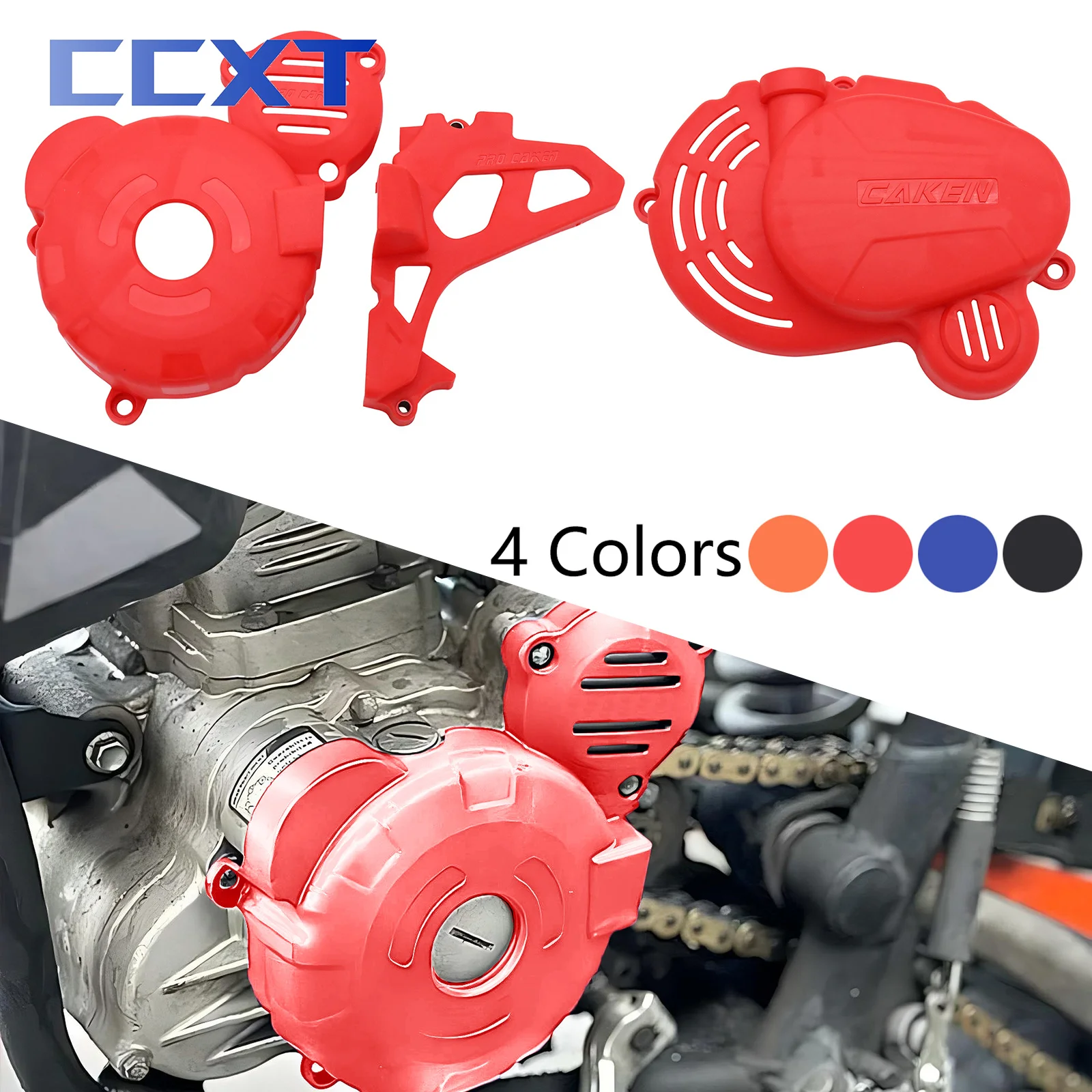 Motorcycle Plastic Engine Clutch Guard Water Pump Cover Ignition Protector For ZongShen CB250F ZS172FMM-3 Engine KAYO T4 BOSUER