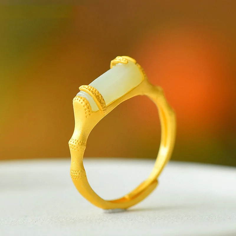 DIY accessories New Chinese style inheritance of ancient sand gold craftsmanship imitation jasper white jade green chalcedony ri