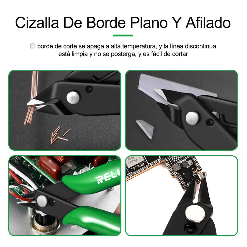 RELIFE RL-113 Diagonal Cutter Pliers For Mobile Phone Motherboard Pcb Board Shield Cover Middle Frame Cutting Nipper Repair Tool