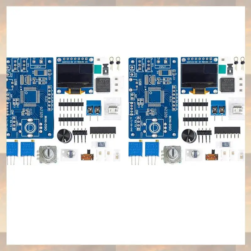 

Flash Trend 2X Mini DOS ЖК-осциллограф комплект STC8K8A однокристальный микрокомпьютер электронная пайка практика свободного без корпуса
