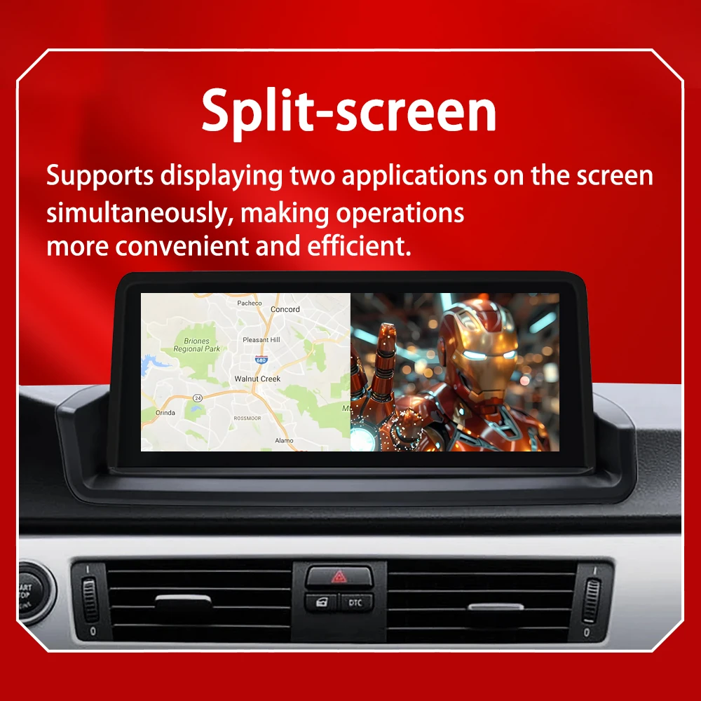 كوالكوم Snapdragon665 6125 Android14 لسيارات BMW 3series E90 E91 E92 E93 مشغل فيديو السيارة الوسائط المتعددة راديو GPS CarPlay اللاسلكي