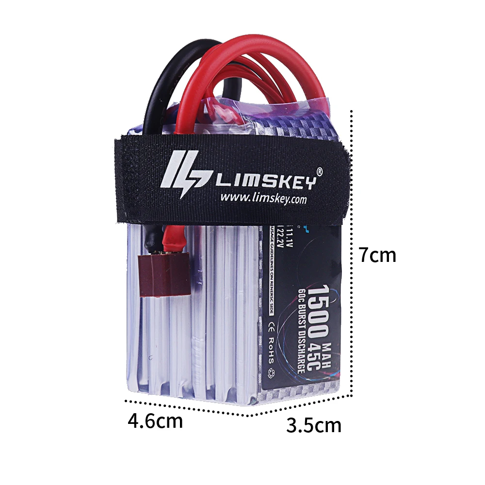 LILMSKEY 22.2V 1500mAh 45C LiPo Battery 6S For RC Car Drones Quadcopter Helicopter Boat Spare Parts 6S Battery with XT60 Dean T