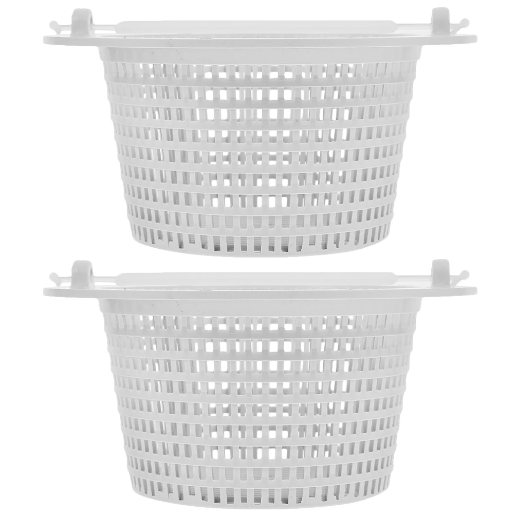 

2pcs Plastic Filter Basket For Swimming Garbage Filter Easy Clean Handle Compatible With Hayward Sp1091Wm Lightweight Pool