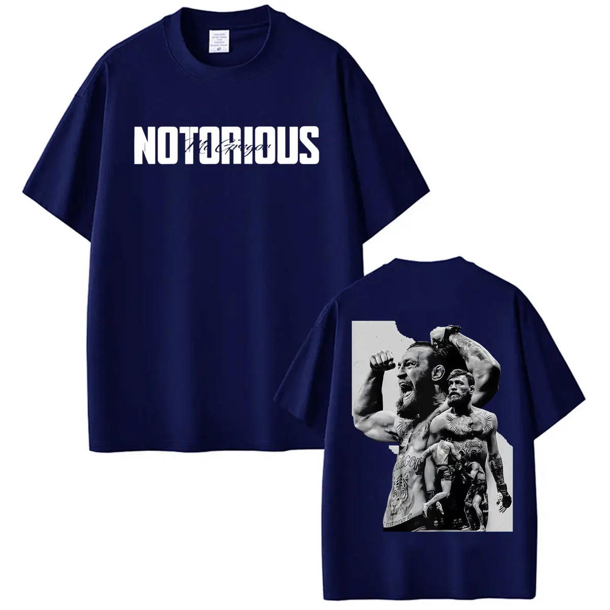 Conor McGregor The Notorious Fan Gifts T Shirt Men Women Harajuku Gothic High Street T-shirts Cotton Casual Short Sleeve T-shirt