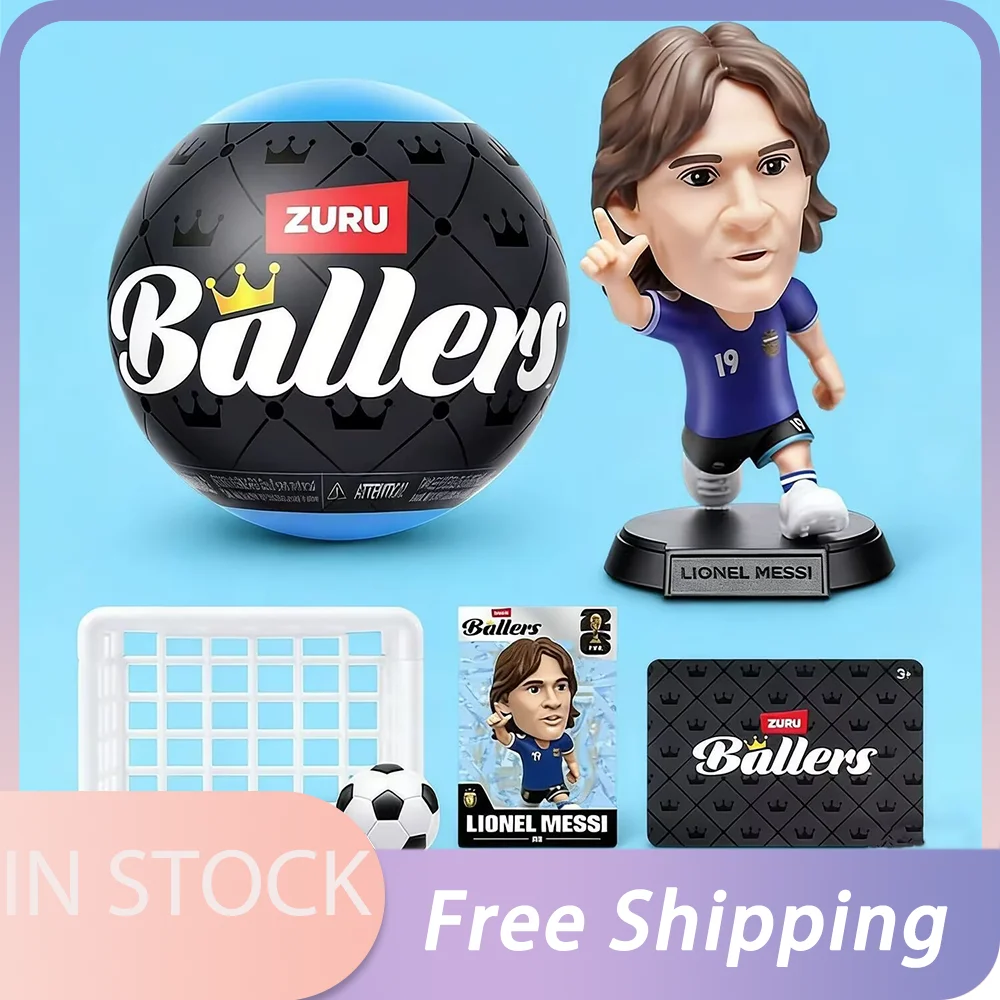 

In Stock Zuru 2026 World Cup Ballers Blind Box Surprise Accessories Miniature Football Player Figurine Ball Toys Gifts
