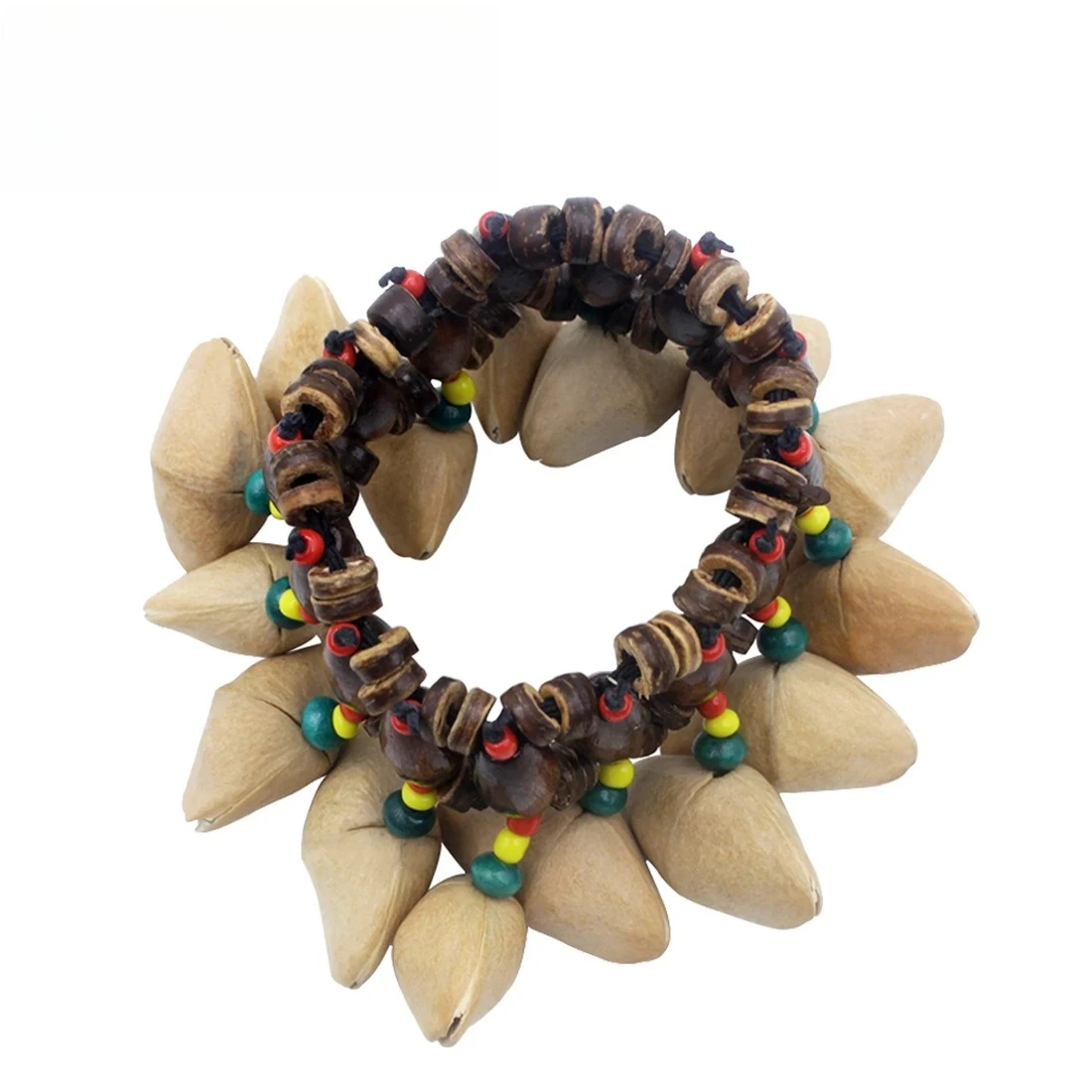 Pulseira de Conchas e Nós Étnicos para Djembe, Tambor Africano, Conga, Peças de Instrumentos de Percussão, Presentes