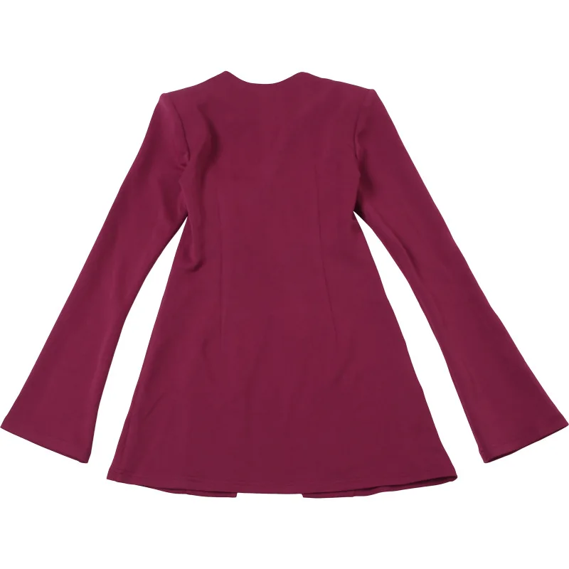 الملابس النسائية النمط الأوروبي والأمريكي خريف شتاء تصميم الأزياء الجديدة مزاجه سليم صالح بلون زر السترة المرأة