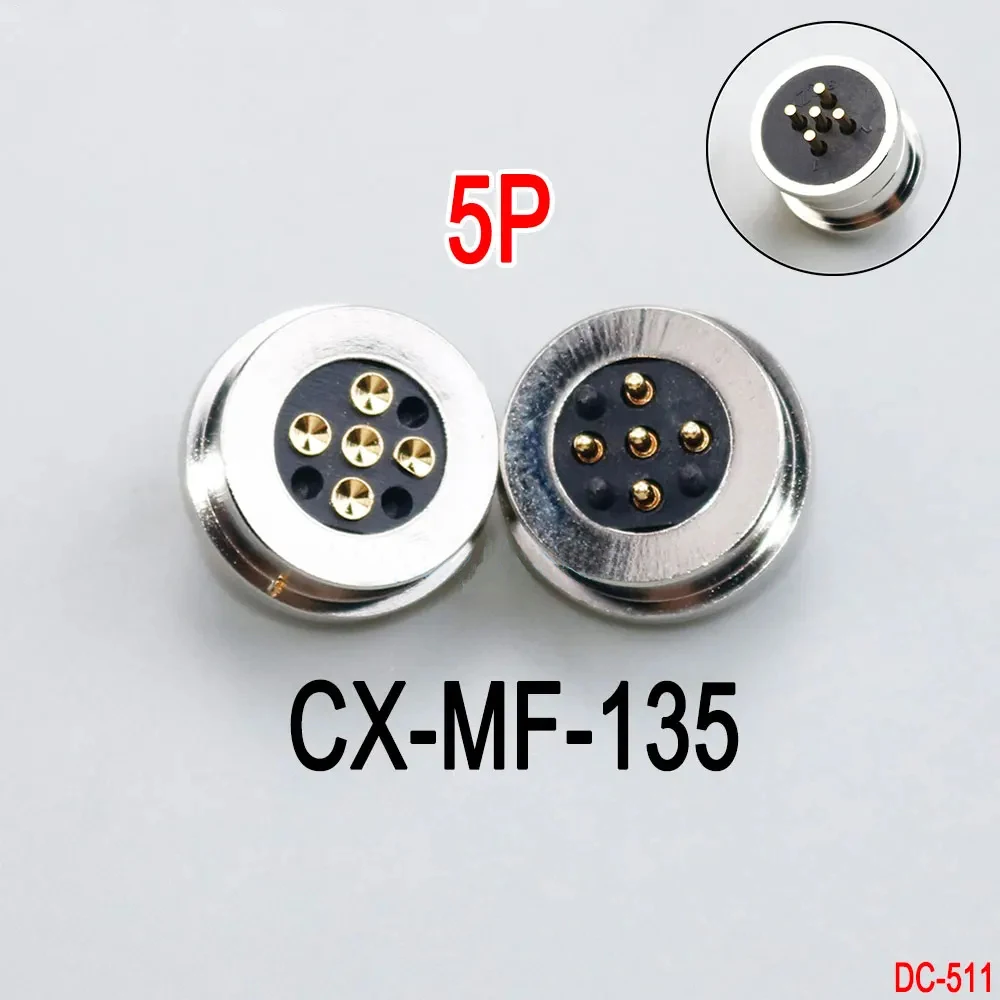 1 Paar runde 10A Hochstrom-Magnet-Saugfeder-Pogo-Pin-Steckverbinder, männlich und weiblich, DC-Stromlade-Magnetstecker – Detail 6