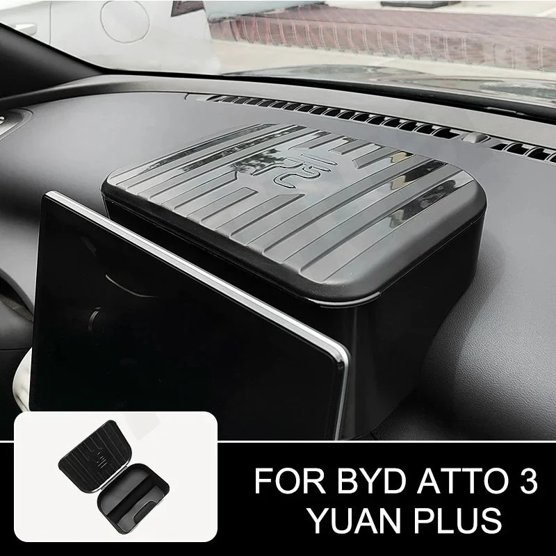 For BYD Atto 3 Yuan Plus 22-23 Years Behind the screen Storage Box Armrest Box Storage Tray byd act 3 Car Accessories