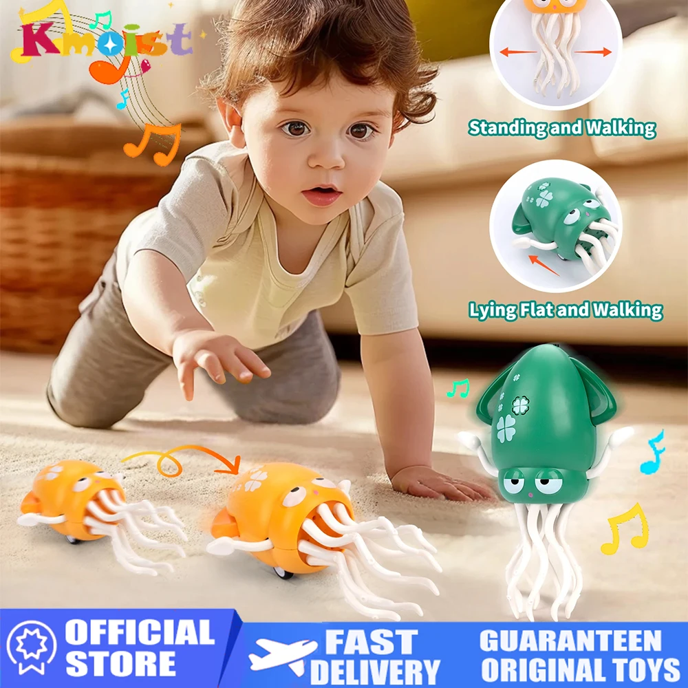 

Electric Dancing Octopus Dancer with LED Lights Music Electric Crawling Vehicle Toy Stress Relief Gift Interactive Robotics Toys