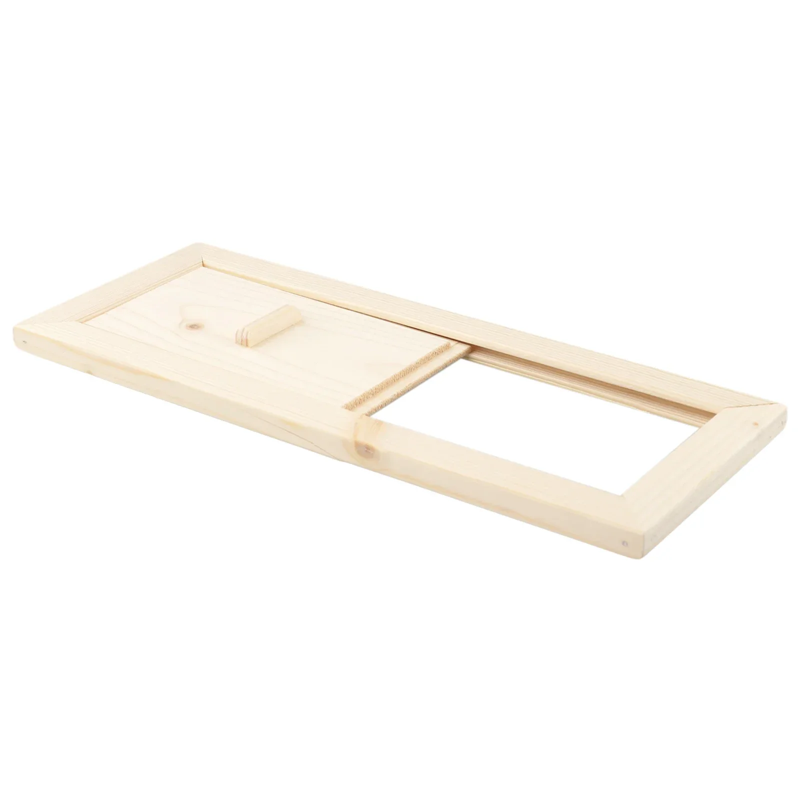 Adjustable Ventilation Plate Wood Color Ventilation Flap Sauna Ventilation Flap Sturdy Material Effective Ventilation
