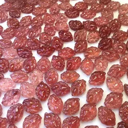 1pc Natural Red Strawberry Quartz Nine Tailed Fox Crystal Stone Figures Crystals Healing Gemstones Home Decor Minerals Spiritual