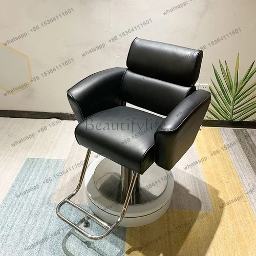 

Hair Salon Lifting Hairdressing Chair for Hair Salon Simple Barber Shop Hot Dyeing Hair Cutting Stool