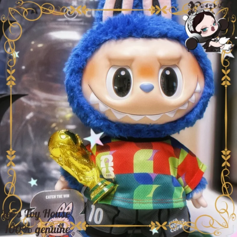 

Quirky POPMART Labubu Art Doll THE MONSTERS x FIFA Catch the Win Soft Vinyl Plush Football Tournament Art Piece