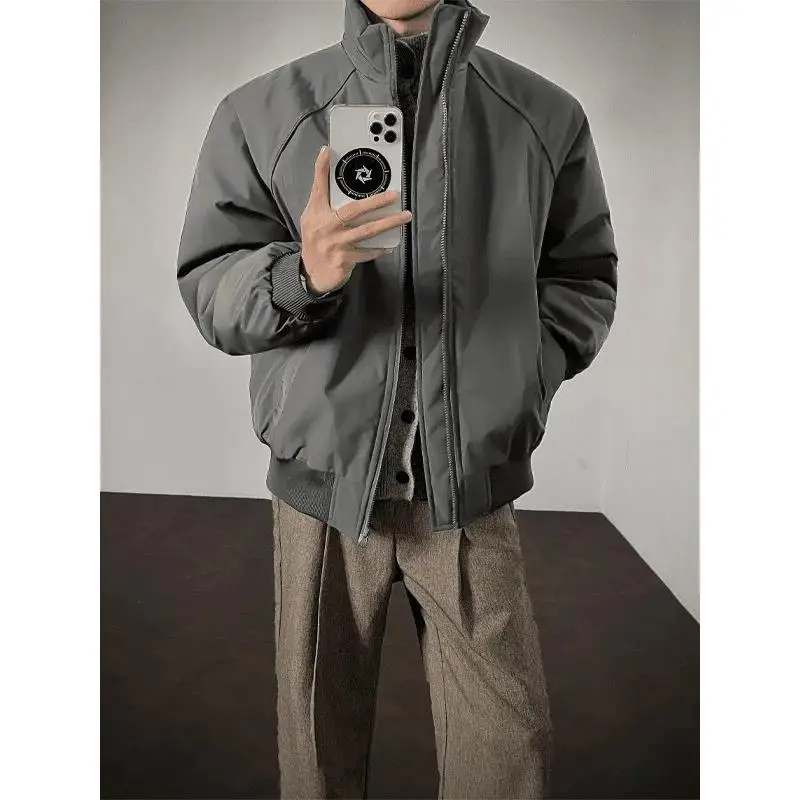 

American Sle Tee-Proof Pilot Jaet Cotton Coat Men Winter Jaet Cotton Warm Stand Collar Outerwear Trendy Disassembly S...