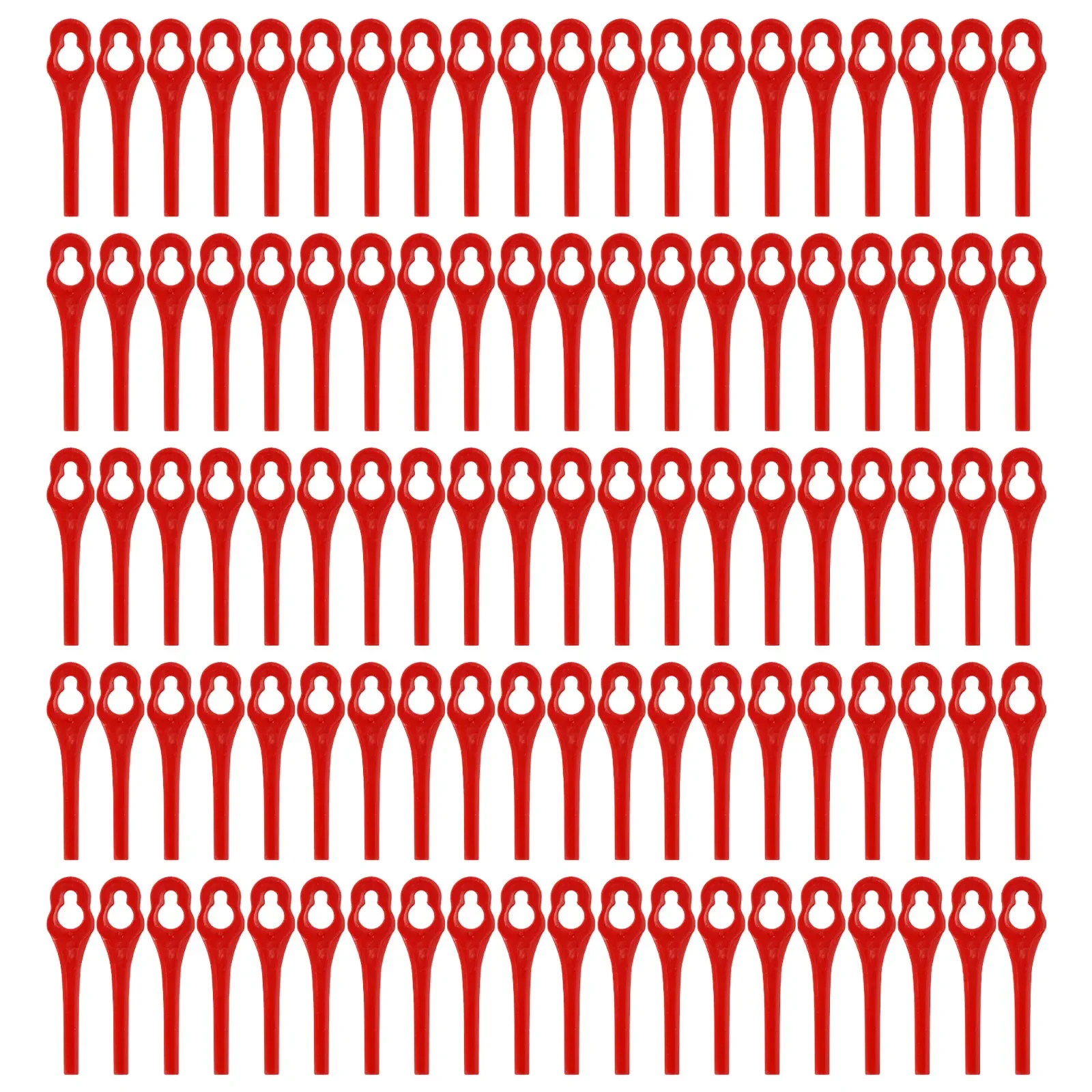 For Terratek Plastic Blades Replacement Spare Knives TTCGT18 100pcs Cordless Grass Trimmer Garden Tool For Terratek