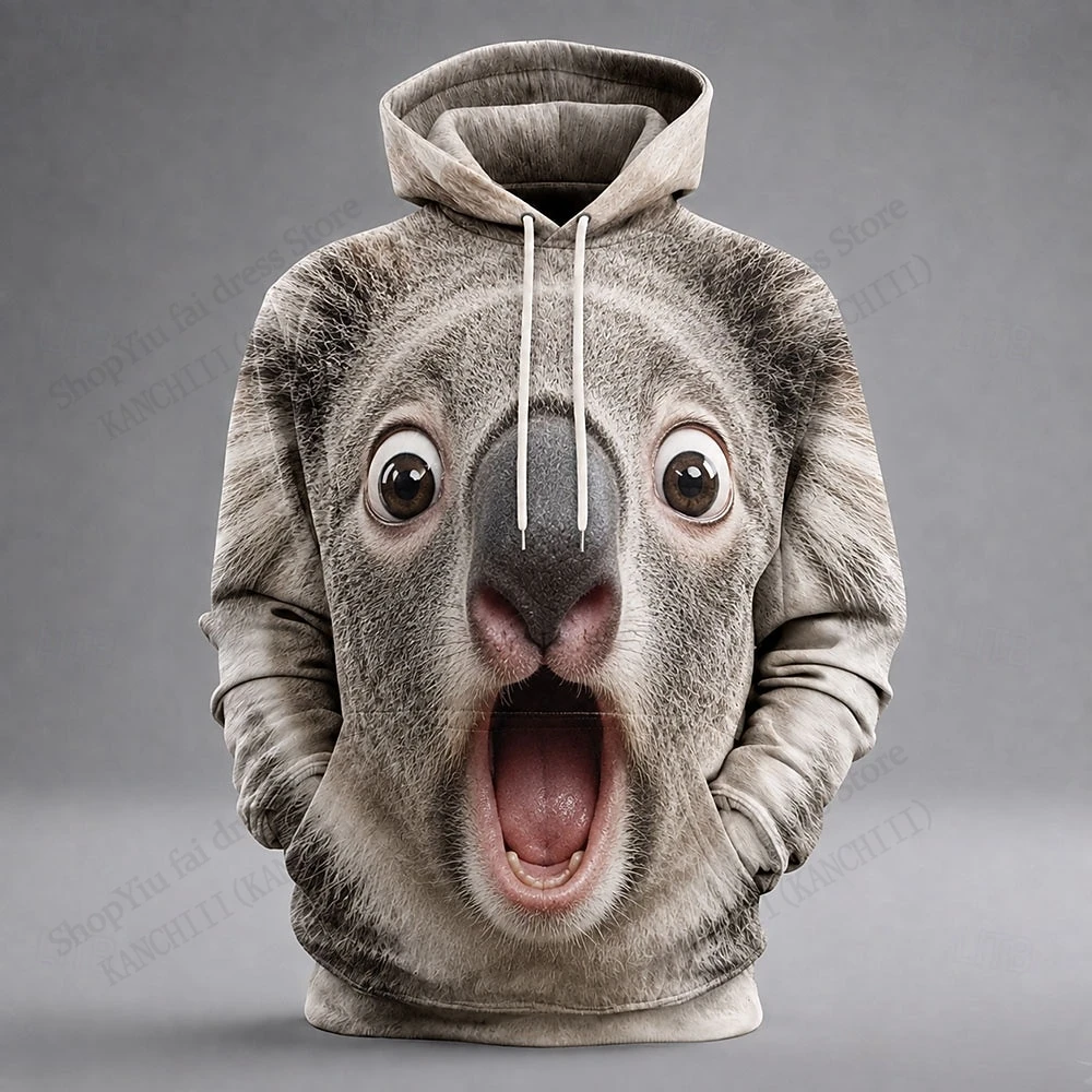Cartoon Animal Hoodie Sweatshirt Owl Donkey Dog Face 3d Print Hoodie Men Women Fashion Sportwear Tracksuit Mens Clothing Moletom