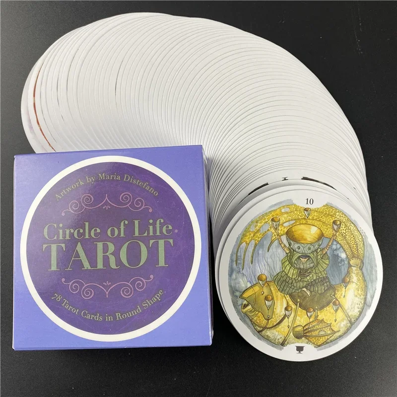 New Style Circle Of Life Tarot Cards PDF Guidance Deck Divination Entertainment Party Board Game Supports Wholesale 78Pcs