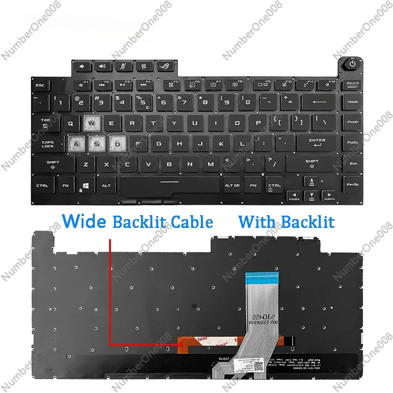 New Laptop Keyboard For Asus G531 G531GT GL531 G512L G532 S5D G532GT With Backlit