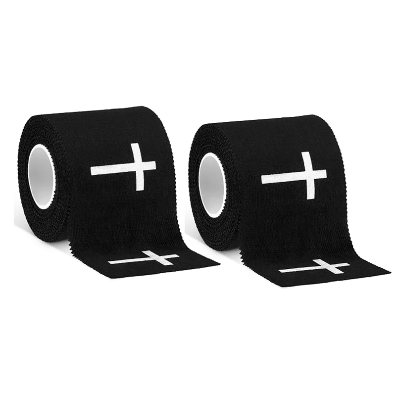 Christian Athletic Tape 2 Roll 2IN X 23FT Cotton Sport Tape For Sports Tennis Boxing Athlete Wrist Ankle Support-ABJQ
