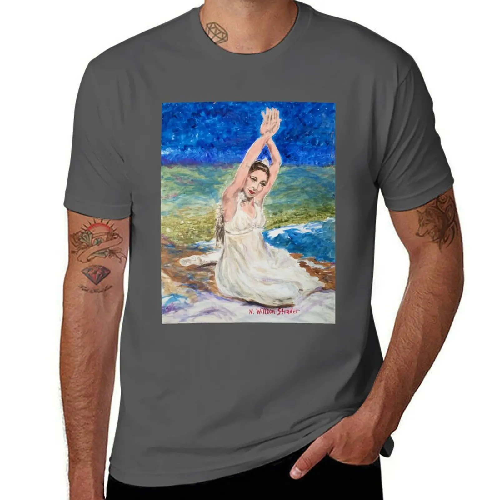 

Riverbed Dancer T-Shirt Plus Size Everyday Tee Shirt