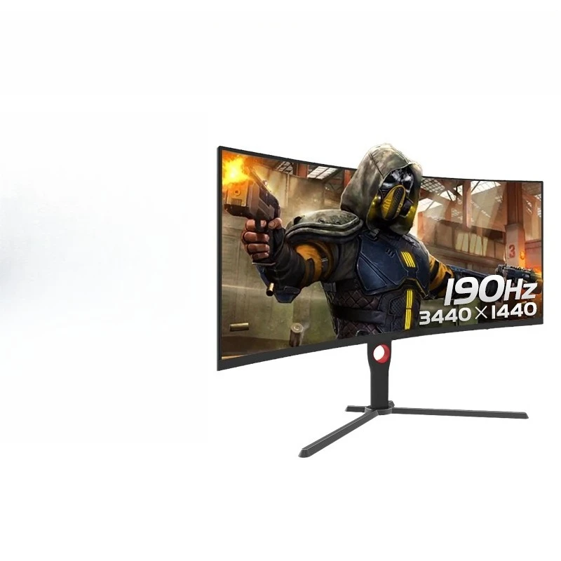 Monitor de computadora curvo de 34 pulgadas con pantalla Hairtail, quasi-4K, para deportes electrónicos, 190Hz, overclocking, CU34G3X, pantalla 2K1, 32