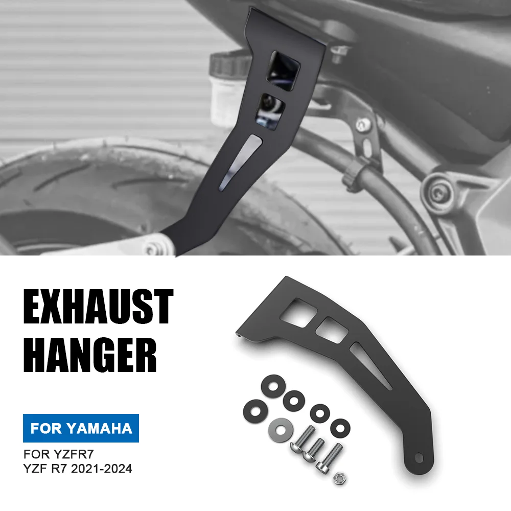 

R7 Motorcycle Aluminum Exhaust Hanger Bracket Muffler Exhaust Hanger Holder For Yamaha YZF R7 2021 2022 2023 2024 2025 YZFR7