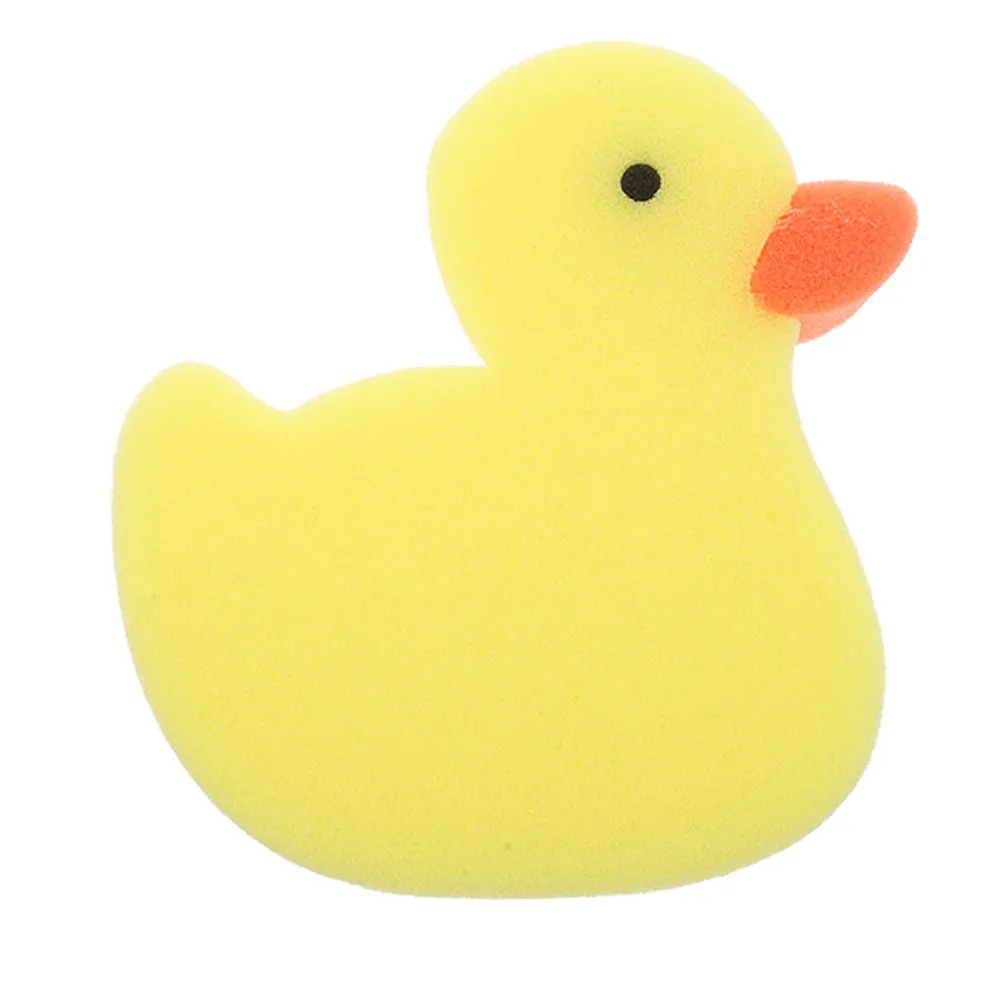 

Yellow Duck Shaped Infant Bath Sponge Soft Exfoliating Sponge Brush for Babies Toddlers Gentle Skin Cleansing Bathing Tool Kids