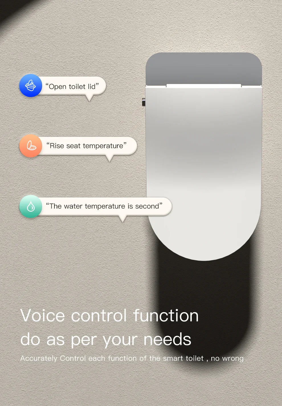 For Europe K1 Smart Toilet - Fully Automatic Zero Pressure Integrated Bidet Seat