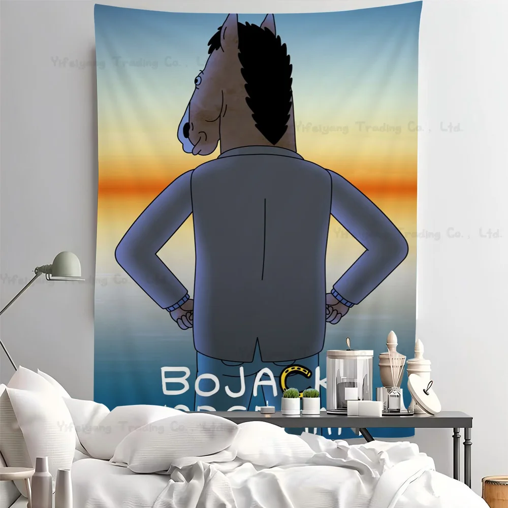 BoJack H-Horsemans Colorful Tapestry Wall Hanging Hanging Tarot Hippie Wall Rugs Dorm Wall Art Decor