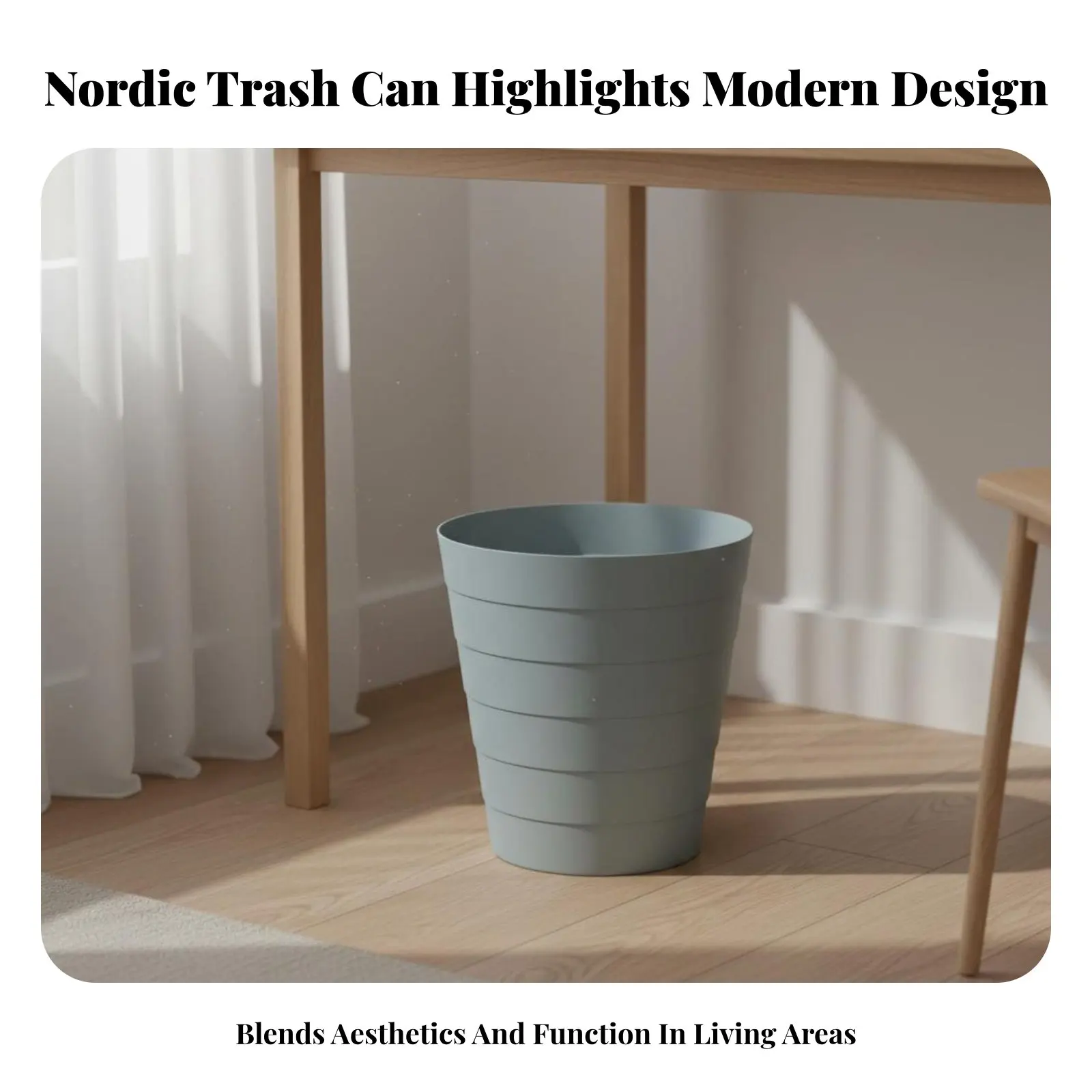 

Простая круглая пластиковая корзина для мусора без крышки в скандинавском стиле, современный дизайн, широкая, для бумаг и отходов