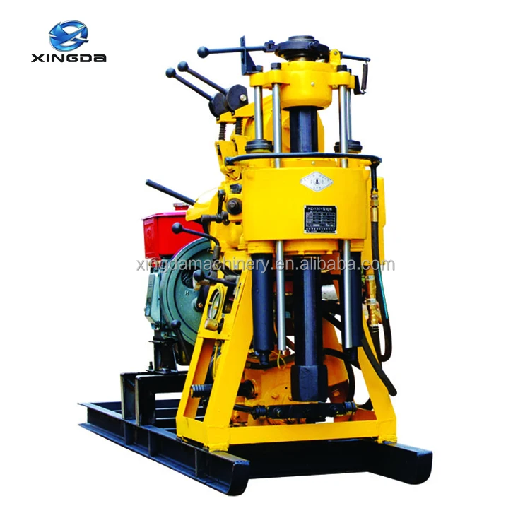 

130m Deep Small Portable Water Well Borehole Mud Pump Drilling Rig Machine SPT Test Rock Mining Water Drill Rig